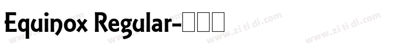 Equinox Regular字体转换